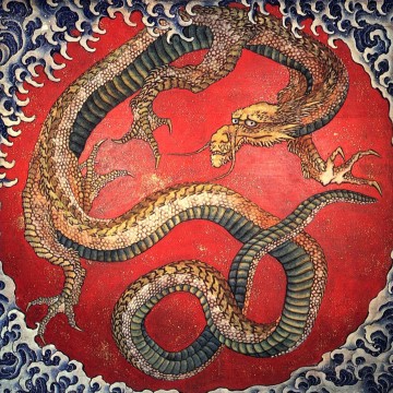  dragon Oil Painting - dragon Katsushika Hokusai Ukiyoe